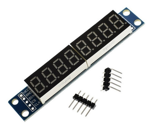Módulo Display 8 Dígitos De 7 Segmentos Max7219
