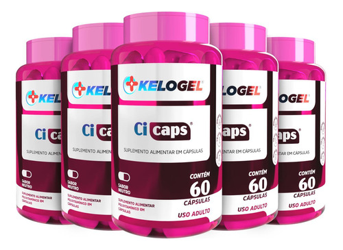 Cicaps Composto Para Cicatrização 300 Capsulas Kelogel