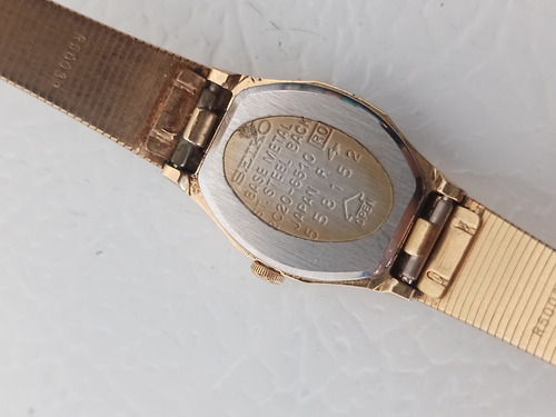 Reloj Seiko Quartz Japan De Dama Dorado Dorado Dorado Gris (Usado)