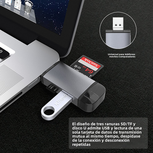 Sq Lector De Tarjetas 6 En 1 Android Lector De Tarjetas Usb