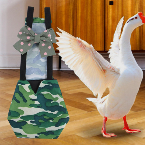 Pañal De De Pollo Reutilizable, Pañal De Aves De Verde M