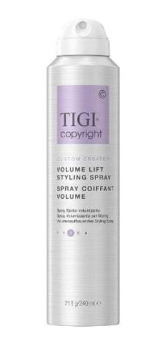  Spray Tigi Copyright Volume Lift Fijación 2 Peinados 240ml