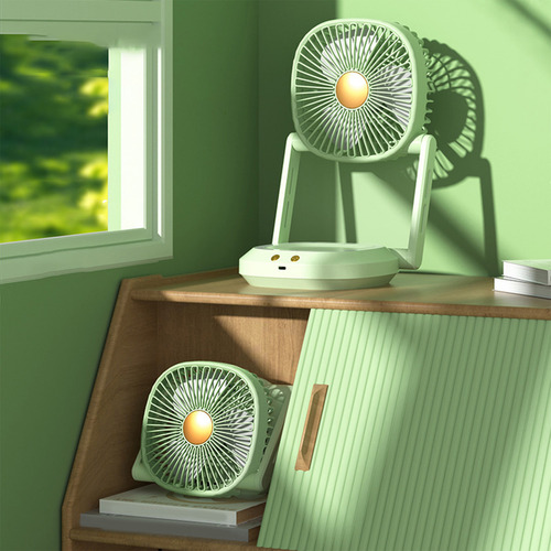 Escritorio De Oficina Con Ventilador Pequeño Plegable T Ligh