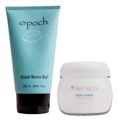 Nuskin Epoch Glacial + Night Supply Nu Skin Kit Facial Face