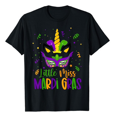 Mardi-gras-camisa Little Miss Mardi Gras Outfit Camiseta