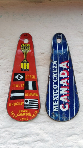 2 Calzadores Antiguos Calzador Canadá Mundial México 70