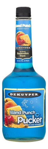 Paquete De 3 Licor Dekuyper Island Blue 750 Ml
