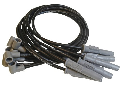 Msd *******mm Negro Super Conductor Bujía Conjunto De Cables
