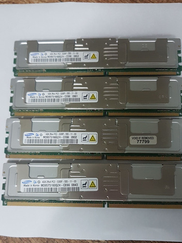 Memória 4gb 2rx4 Pc2- 5300f Samsung Valor Por Unidade