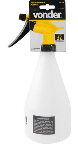 Kit 3 Pulverizador 1l Borrifador Spray Jardim Limpeza Vonder