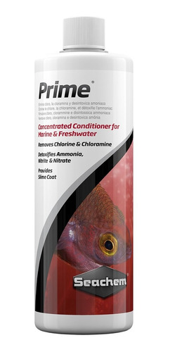 Seachem Prime 1 Litro - Remove Cloro E Desintoxica Amônia