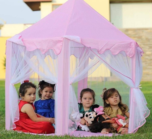 Carpa Castillo Tul Armable Princesas Portátil Camping Juegos