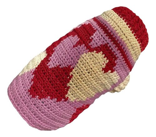 Sweater, Abrigo Para Perro Tejido A Crochet Modelo Corazón S