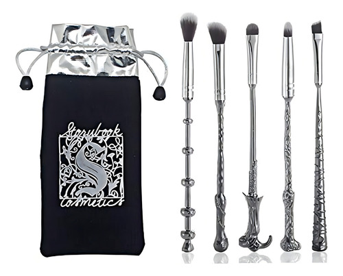 Juego De Brochas Maquillaje Varitas Harry Potter