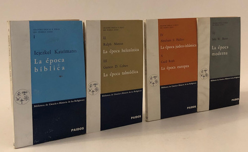 Grandes Épocas E Ideas Del Pueblo Judío [4 Tomos]