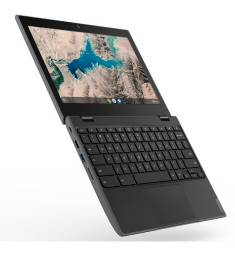 Laptop Lenovo Chromebook Pila + 10 Horas 3 Años De Garatia Color Negro