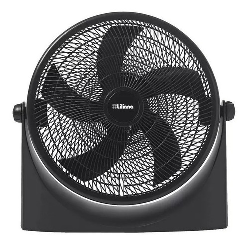 Turbo Ventilador Liliana Vtf20p Reclinable Negro 5 Aspas 90w