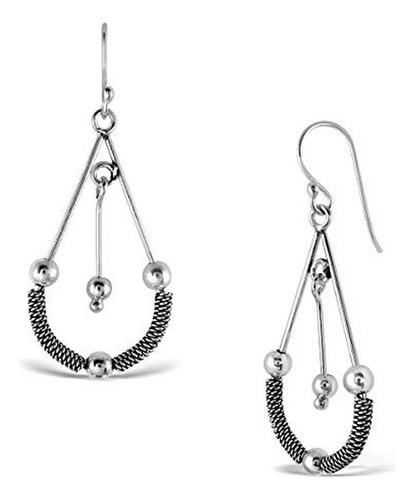 Aretes Anzuelo - Withlovesilver 925 Charm De Plata Esterlina