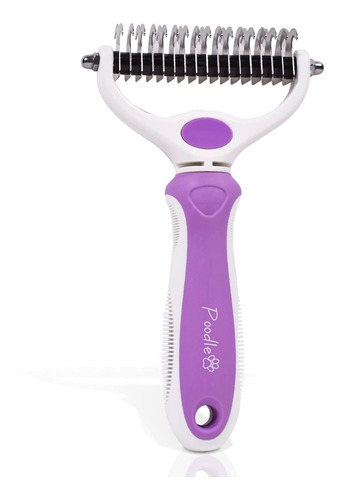 Poodlie Pet Grooming Dematter And Shedding Comb Tool, T...