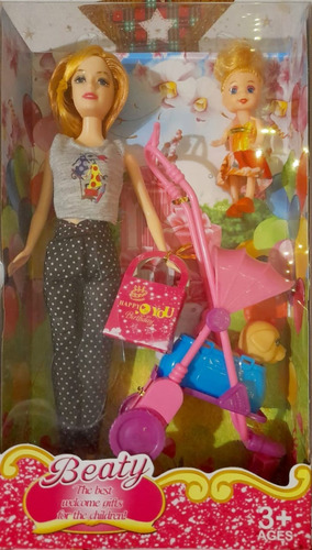Muñeca Beauty Tipo Barbie Con Accesorios 