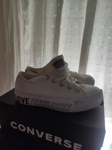 Championes Converse Chuck Taylor Lift Love Blanco