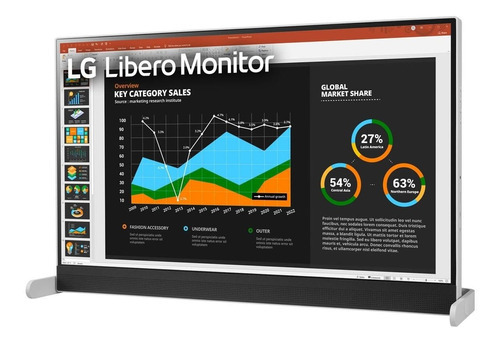 Monitor LG 27'' 2560x1440 Liberomonitor 27bq70qc Gris Claro