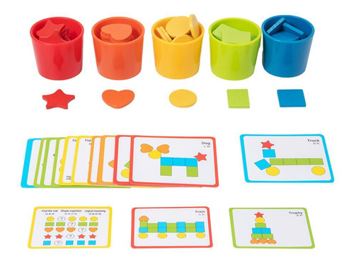 Clasificador De Colores Y Formas, Juguete Sensorial Para