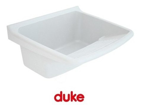 Pileta Lavadero Plástica 15 Litros Duke Blanca