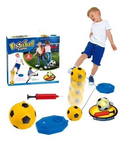 Pelota De Fútbol Infantil + Base + Inflador Ws