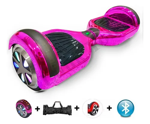 Hoverboard Bluetooth Barato Com Led 6,5' Poleg. Com Alça Cor Fogo