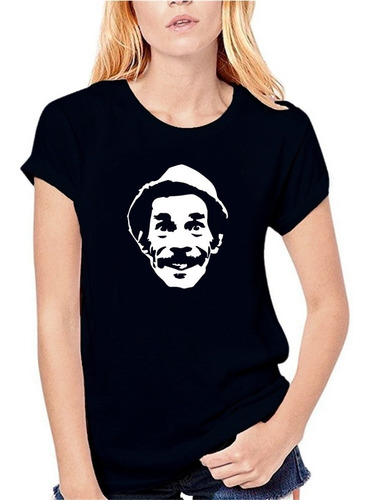 Imagen 2 de 5 de Remera Negra Don Ramon Chavo Hombre Mujer Algodón Peinado