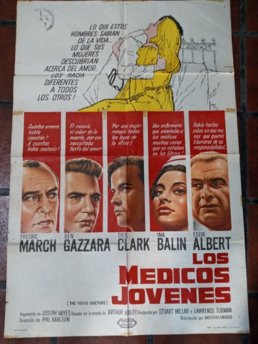 Antiguo Afiche De Cine  Los Médicos Jóvenes 