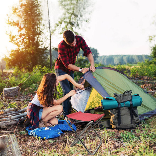 Taburete Plegable Para Camping, Taburete Plegable Portátil D
