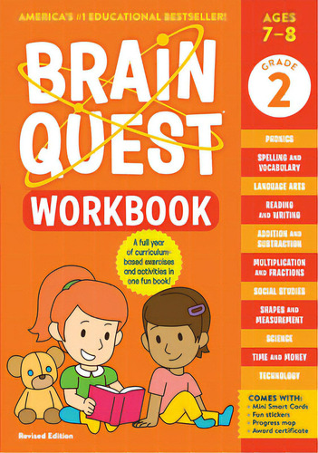 Brain Quest Workbook: 2nd Grade Revised Edition, De Workman Publishing. Editorial Workman Pr, Tapa Blanda En Inglés