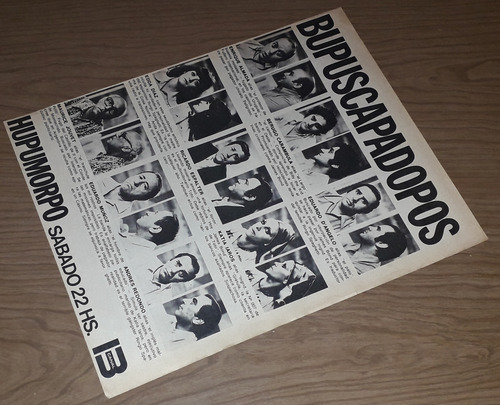 P181 Clipping Publicidad Canal 13 Hupumorpo Año 1974 (Usado)