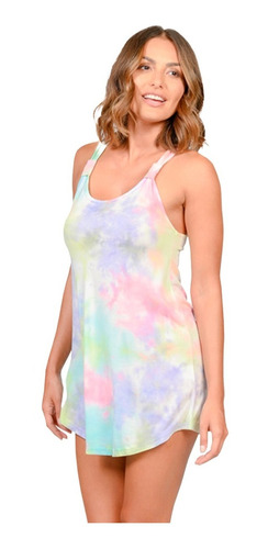 Vestido Salida De Playa Cover Up  Full Tie Dye 