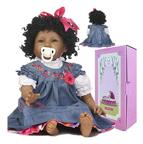 Muñecas De Bebé Africana Americanas Negras Ojos J1gj7