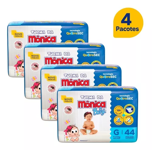 Home  Novas fraldas Turma da Mônica Baby. O melhor para o seu bebê.