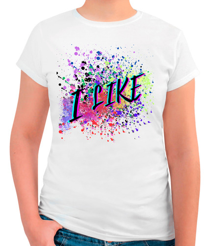 Playera Cuello Redondo Algodón Peinado Para Mujer I Like