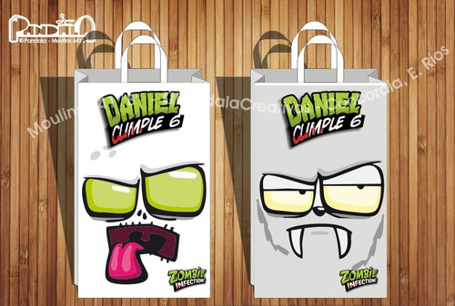 Bolsitas Para Sorpresitas Zombie Infection X10 Unid.