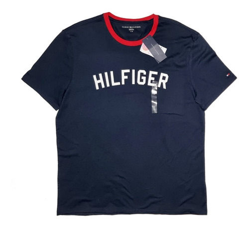 Tommy Hilfiger Playera Para Hombre Nueva Original Azul Marin