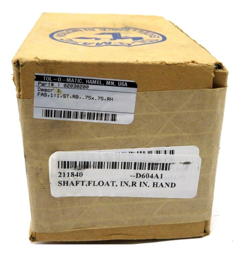 New Sealed Tol O Matic 02030200 Float Shaft Right Hand Bbx
