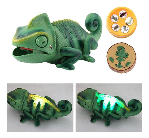 Rc Camaleón Lagartija Mascota Infrarojo Falso Juguetes