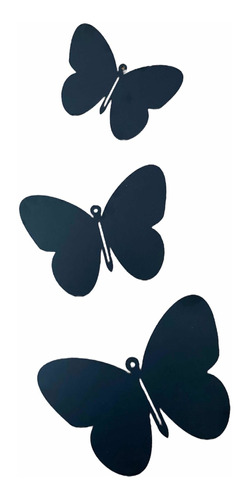 3 Mariposas Alas Redondeadas Plegables - Maleka
