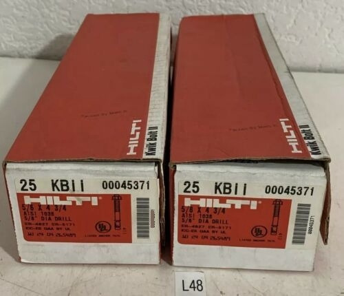 Hilti Kwik Bolt Ii Kbii 00045371 2 Boxes (each Box Is A  Jjq