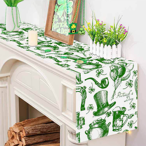 Mantel M Mantel Con Flores Para El Día De San Patricio, Parq