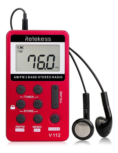 Set De Radio Mini Receptor Exterior Portátil Retekess V-112