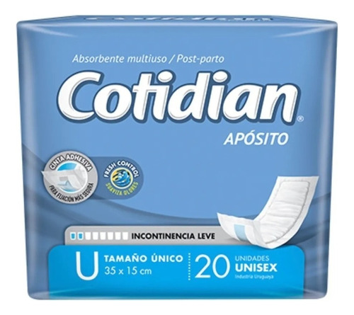 Aposito Cotidian 6 Pqt X 20 Unidades