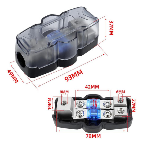 Bloque De Distribución Fusionada Por Mini-anl De 2 Vías, 1 X