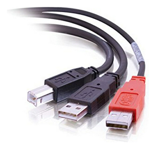 Cable Usb Y 2.0 B A 2 A, 1.82m, Negro, C2g